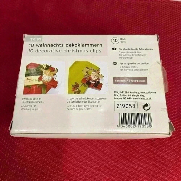 Hand-painted made in Germany 10 decorative Christmas clips inbox Imaginative - Picture 4 of 8